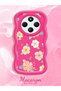 Redmi A4 Compatible Shockproof Simple Red Silicone Phone Case Cover Flower Pattern - 2