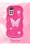 Redmi Note 11 Compatible Shockproof Simple Red Silicone Phone Case Butterfly Pattern - 2