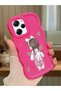 Poco X5 Pro 5g Compatible Shockproof Simple Red Silicone Phone Case Girl Pattern
