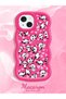 iPhone 15 Compatible Shockproof Simple Red Silicone Phone Case Panda Pattern - 2
