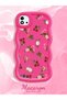 Realme C20 Compatible Shockproof Simple Red Silicone Phone Case Cover Flower Pattern - 2