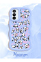 Samsung Galaxy M23 Compatible Shockproof Simple Blue Silicone Phone Case Panda Pattern - 2