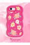 iPhone Se 2022 Compatible Shockproof Simple Red Silicone Phone Case Cover Flower Pattern - 2