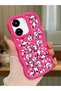 Poco C65 Compatible Shockproof Simple Red Silicone Phone Case Panda Pattern