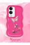 Y29T 5g Compatible Shockproof Simple Red Silicone Phone Case Butterfly Pattern - 2