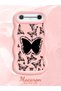 Tecno Spark Slim Compatible Shockproof Simple Pink Silicone Phone Case Butterfly Pattern - 2