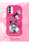 Samsung Galaxy A13 Compatible Shockproof Simple Red Silicone Phone Case Kuromi Pattern - 2