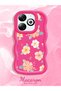 Infinix Hot 40I Compatible Shockproof Simple Red Silicone Phone Case Cover Flower Pattern - 2