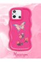 Redmi 12C Compatible Shockproof Simple Red Silicone Phone Case Butterfly Pattern - 2
