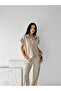 Women's Zippered Top Comfortable Cut Modal Wide Leg Sweatpants Set - 7