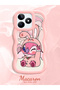 Simple Pink Silicone Phone Case Cute Pattern Compatible with Realme Note 50 Shockproof
