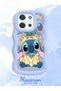 Simple Blue Silicone Phone Case Stitch Pattern Compatible with Poco C85 4g Shockproof
