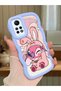 Simple Blue Silicone Phone Case Compatible with Redmi Note 12 Pro 4g Cute Pattern Shockproof - 2