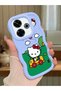 Simple Blue Silicone Phone Case Compatible with Redmi 13 4g Shockproof Hello Kitty Pattern - 2