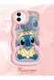 Simple Pink Silicone Phone Case Stitch Pattern Compatible with iPhone 11 Shockproof