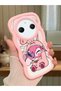 Simple Pink Silicone Phone Case Compatible with Redmi A3 Pro Shockproof Cute Pattern - 2