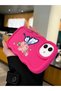 Simple Red Silicone Phone Case Butterfly Pattern Shockproof Compatible with Redmi Note 11 Pro 5g - 5