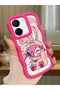 Shockproof Simple Red Silicone Phone Case Cute Pattern Compatible with Vivo Y36 5g - 2