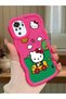 Simple Red Silicone Phone Case Compatible with Redmi Note 10S Shockproof Hello Kitty Pattern - 2