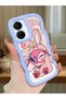 Simple Blue Silicone Phone Case Compatible with Vivo Y16 Shockproof Cute Pattern - 2