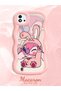 Simple Pink Silicone Phone Case Cute Pattern Compatible with Realme C11 2021 Shockproof