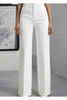 Women's White Black 2-Piece High Waist Loose Cut Pants - 7