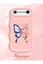 Simple Pink Silicone Phone Case Butterfly Pattern Compatible with Tecno Spark Slim Shockproof
