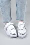 Vinay Sports Shoes with Stone Accessories White - 7