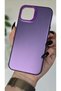 iPhone 13 - 14 Compatible Purple Color Gradient Matte Silicone Case with Camera Frame Luxury Electroplated - 4