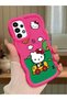 Simple Red Silicone Phone Case Compatible with Samsung Galaxy A13 4g Shockproof Hello Kitty Pattern - 2