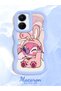 Simple Blue Silicone Phone Case Compatible with Vivo Y16 Shockproof Cute Pattern