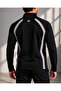 Men's Double Face Fabric Zippered Stand Collar Black Stone Tracksuit Set - 7942 - 4