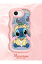 Shockproof Simple Pink Silicone Phone Case Stitch Pattern Compatible with iPhone 17E