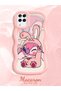 Simple Pink Silicone Phone Case Cute Pattern Compatible with Samsung Galaxy A12 Shockproof