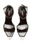 Women's Short Heeled Pointed Toe Ankle Strap Open Stone Embroidered Evening Dress Shoes 17400 - 6