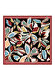 Black Abstract Pattern 100% Twill Silk Scarf 4318-36 - 2