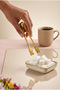 Stainless Steel Gold Sugar Tongs – Mini Serving Tongs for Coffee Tea Turkish Delight Presentation |   12 cm - 2