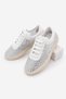 Women's Sneaker Silver Stone Mesh Stylish Evening Dress Sports Shoes Zenisa White Stone