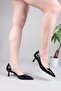 Belai̇t Slit-Cut Patent Leather Crocodile Stiletto Black - 3