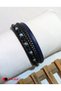 Handmade Leather Bracelet Model.6208 - 3