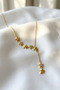 Zircon Stone Starry Stargirl Y Necklace Steel Premium Design