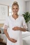 Women's Full Length Lace Maternity Nightgown - 5