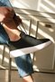 Kb-m101 kuback black knitted lace-up men's casual shoes - 2