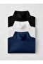 Turtleneck 0 Sleeve T-Shirt Set of 3 - 2