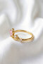 Fiona's Crown Princess Steel Ring with Zircon Stone (Adjustable) - 3