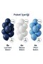 Baby Shower Birthday Decorations Balloon Set 20 Pieces Navy Blue White Balloons - 3