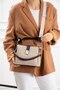Polo Fabric Hand and Shoulder Bag with Silver Accessories Rc6088