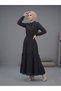 Beli Gipe Detailed Layered Skirted Hijab Dress - 5