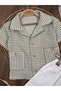 Striped Muslin Shirt Linen Shorts Hat Summer Baby Boy Set - 2
