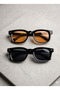Set of Two Re2303 Black-Black Orange Sunglasses - 2
